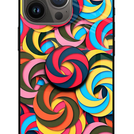 Spiral Pattern iPhone 13 Pro Pop Case by Casekaro