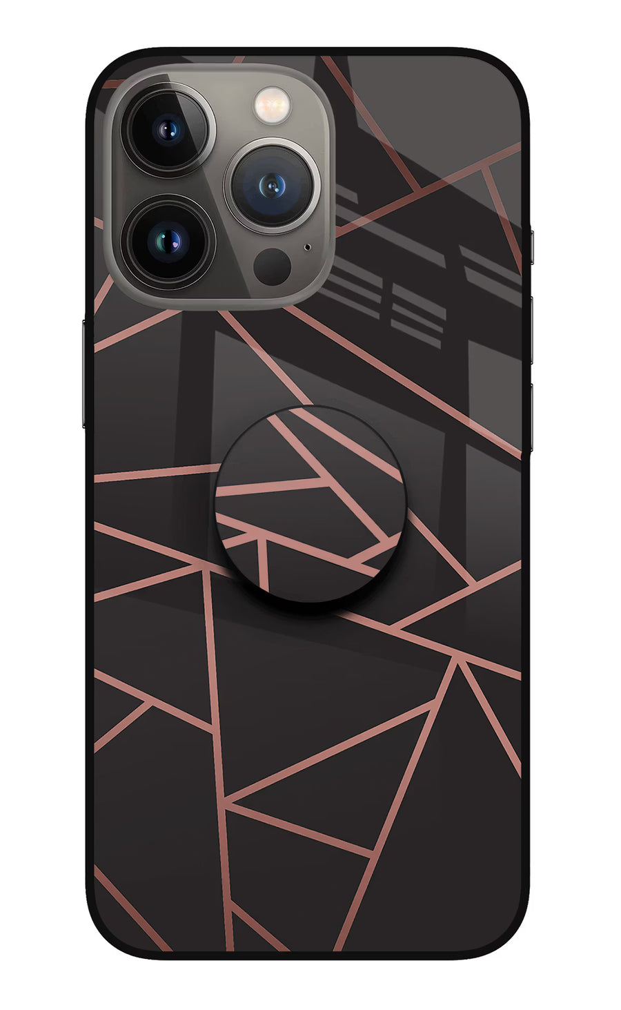 Geometric Pattern iPhone 13 Pro Pop Case, Metal case