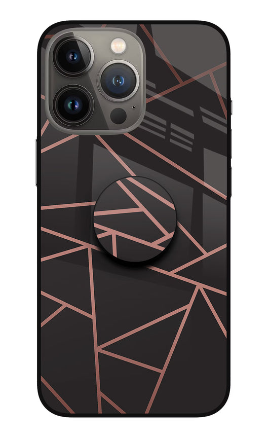 Geometric Pattern iPhone 13 Pro Glass Case