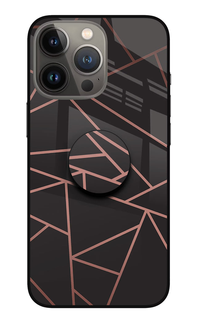 Geometric Pattern iPhone 13 Pro Glass Case