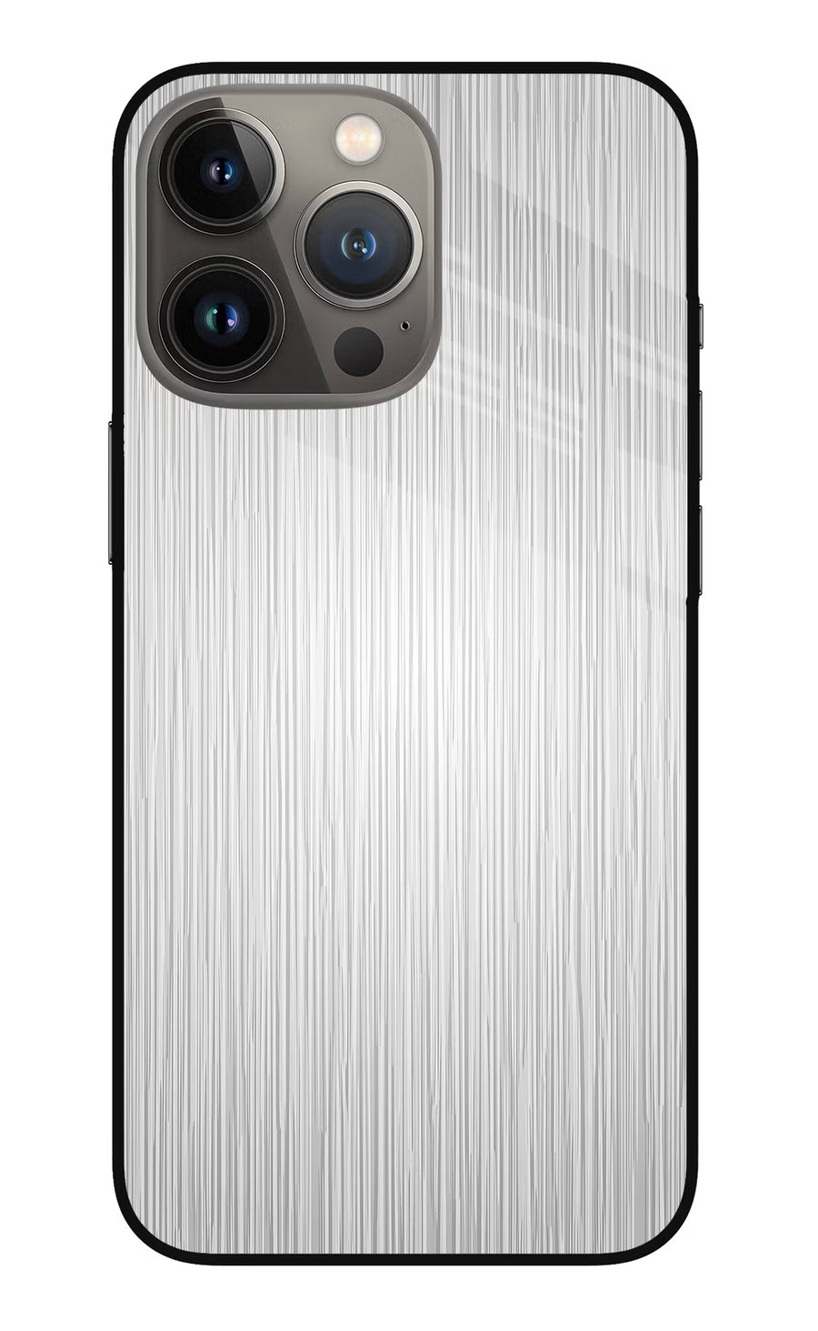 Wooden Grey Texture iPhone 13 Pro Max Back Cover, Metal case