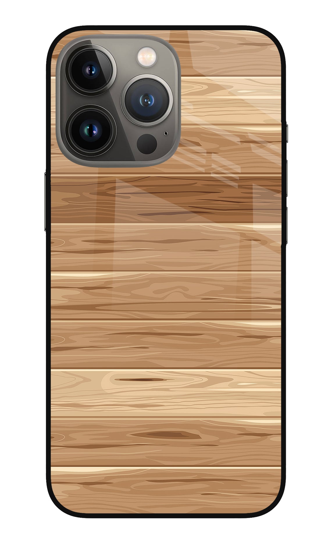 Wooden Vector iPhone 13 Pro Max Back Cover