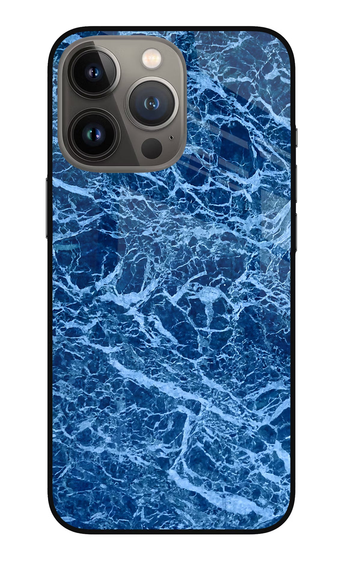 Blue Marble iPhone 13 Pro Max Glass Case Back Cover by Casekaro