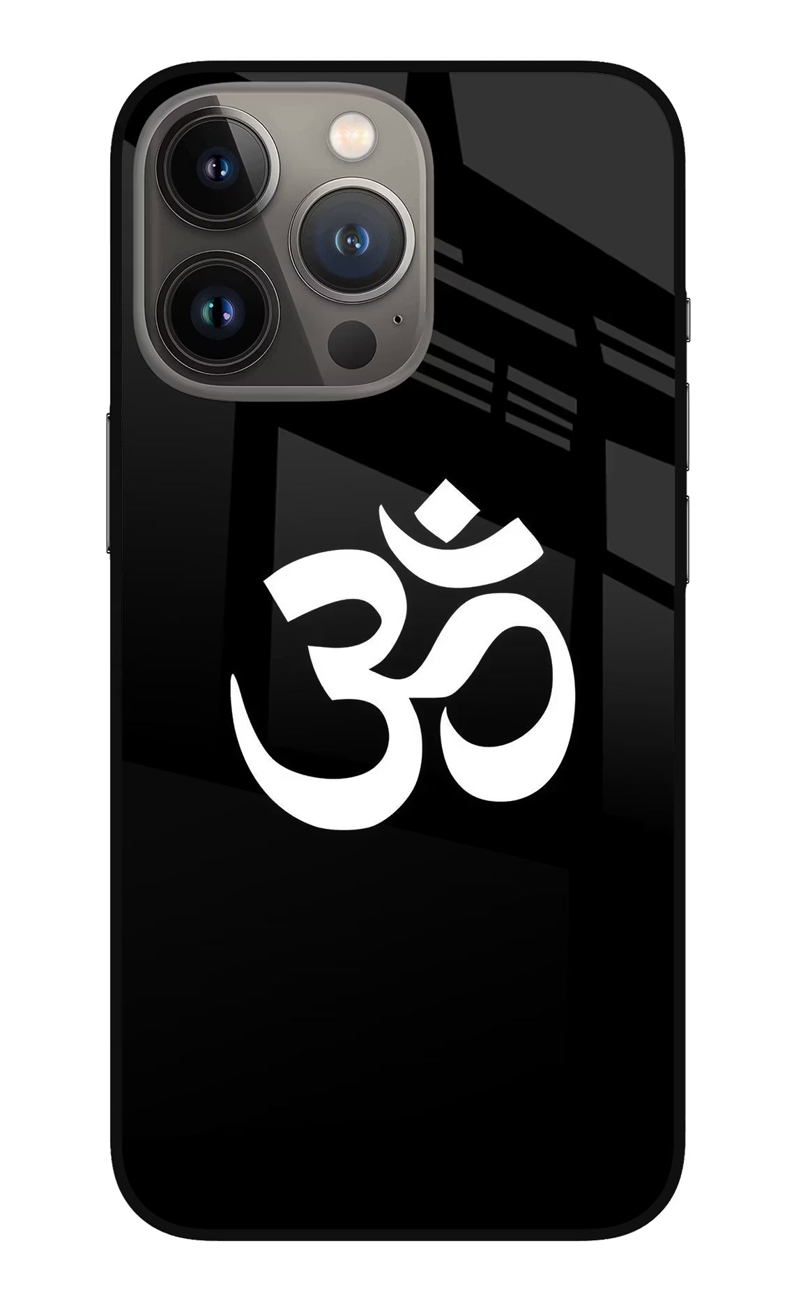Om iPhone 13 Pro Max Glass Case Back Cover by Casekaro