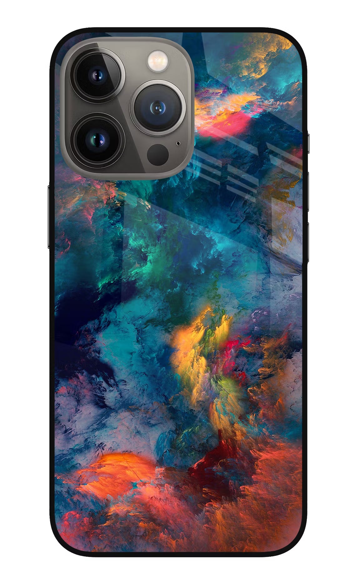 Artwork Paint iPhone 13 Pro Max Glass Case Back Cover by Casekaro