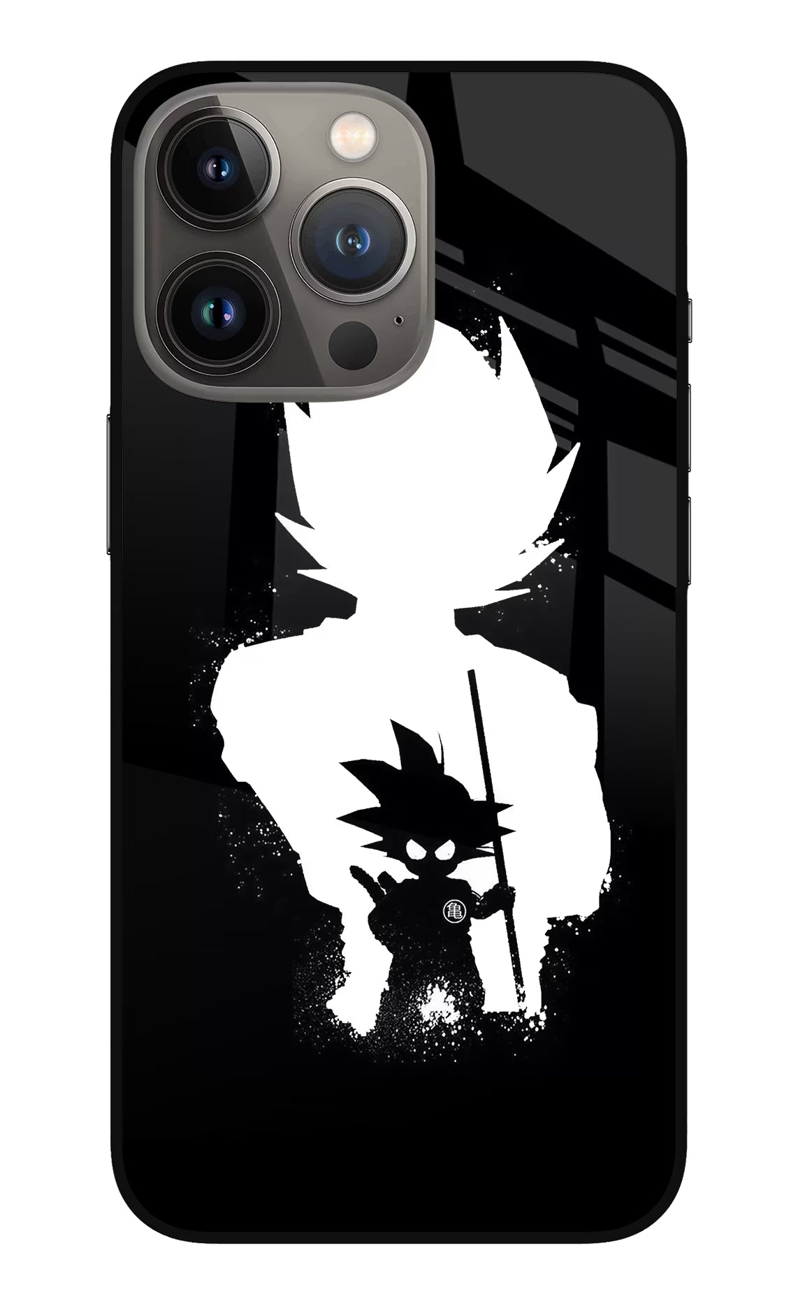 Goku Shadow iPhone 13 Pro Max Glass Case Back Cover by Casekaro