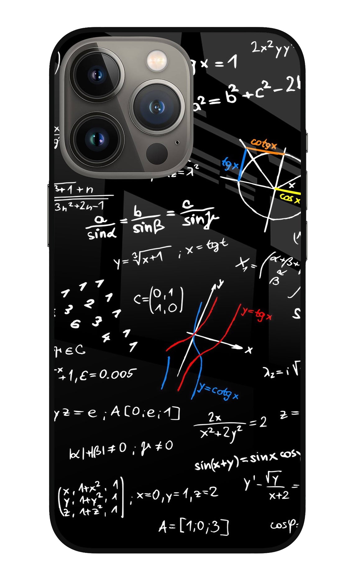 Mathematics Formula iPhone 13 Pro Max Glass Case