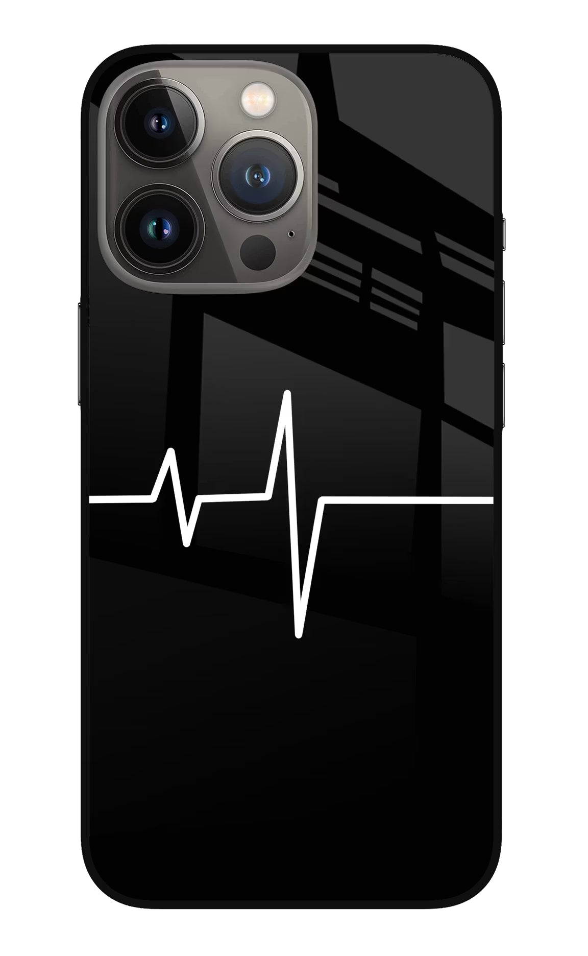 Heart Beats iPhone 13 Pro Max Glass Case Back Cover by Casekaro