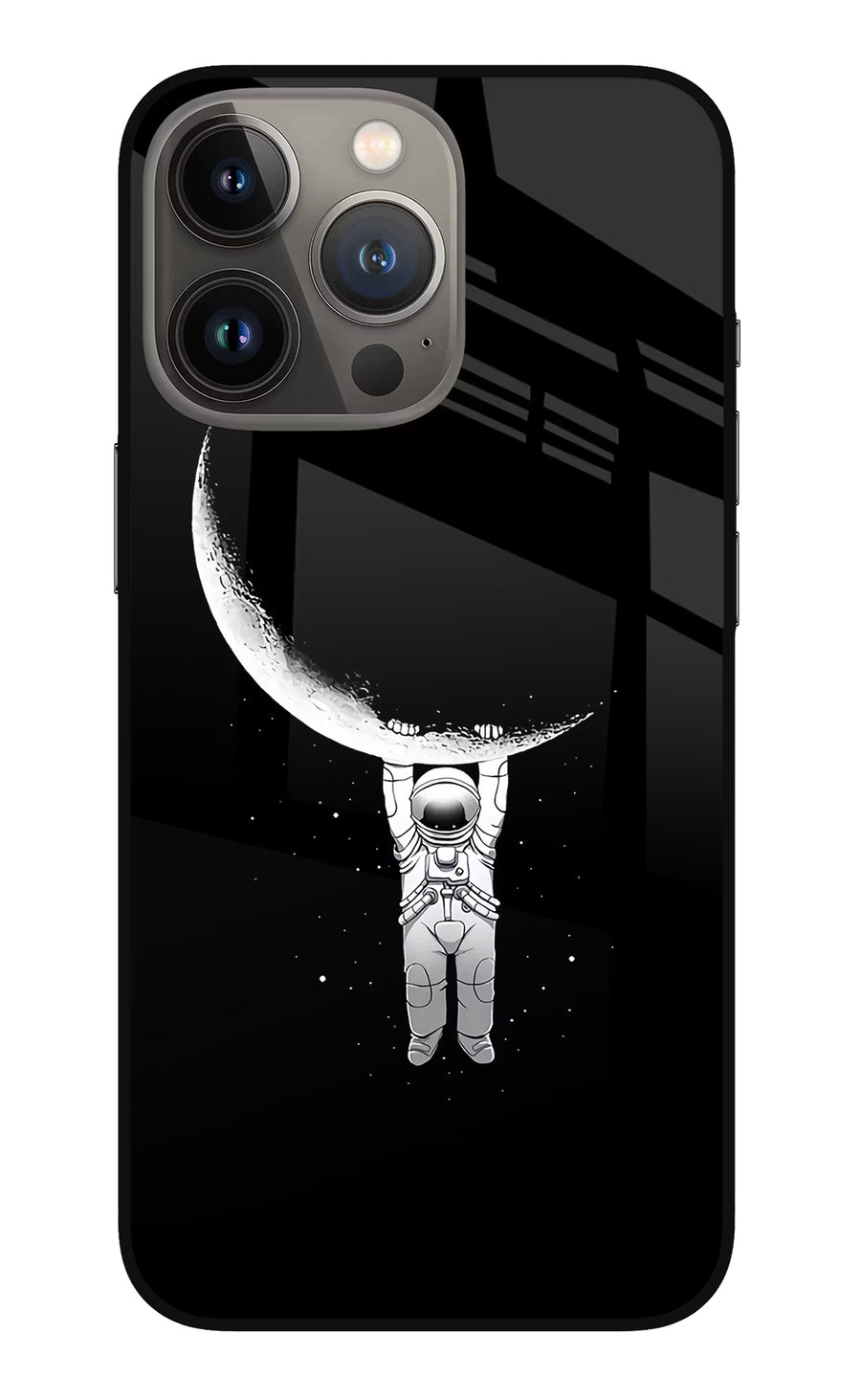 Moon Space iPhone 13 Pro Max Back Cover, Metal case