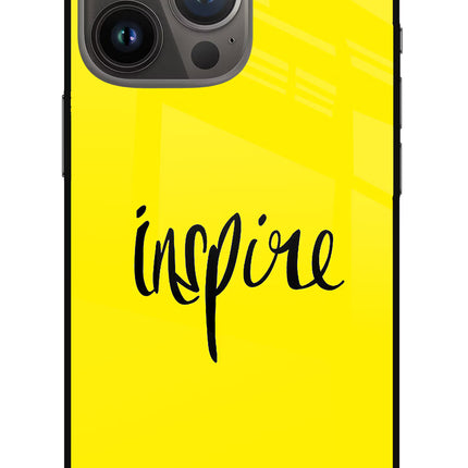Inspire iPhone 13 Pro Max Glass Case Back Cover by Casekaro