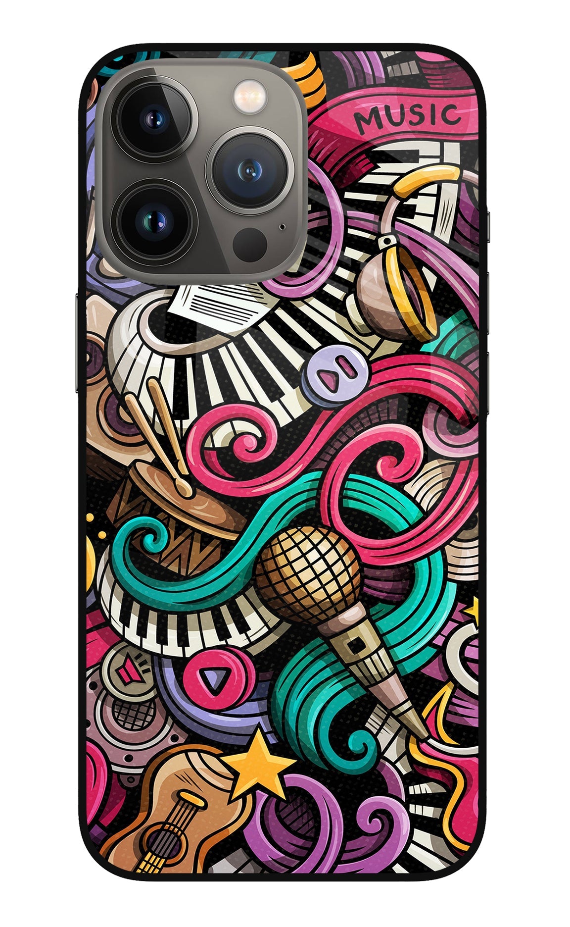 Music Abstract iPhone 13 Pro Max Back Cover