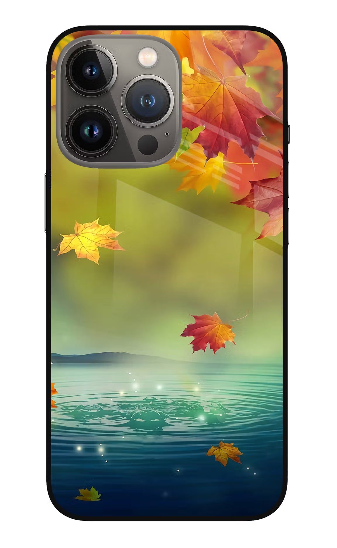 Flowers iPhone 13 Pro Max Glass Case Back Cover by Casekaro