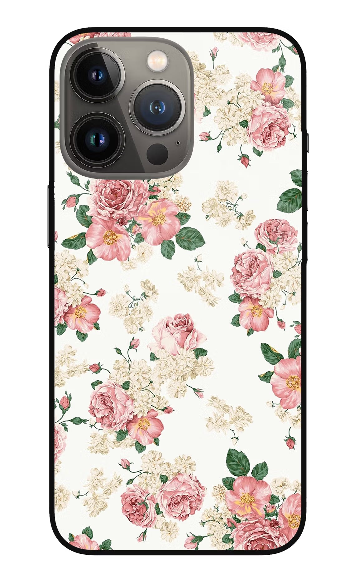 Flowers iPhone 13 Pro Max Glass Case Back Cover by Casekaro