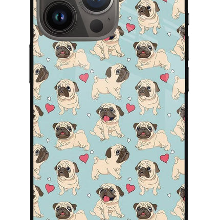 Pug Dog iPhone 13 Pro Max Glass Case