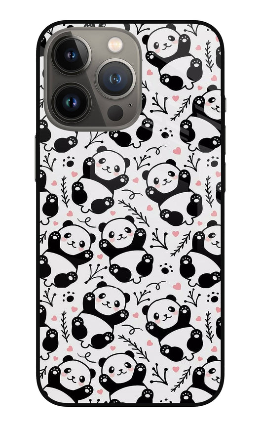 Cute Panda iPhone 13 Pro Max Glass Case