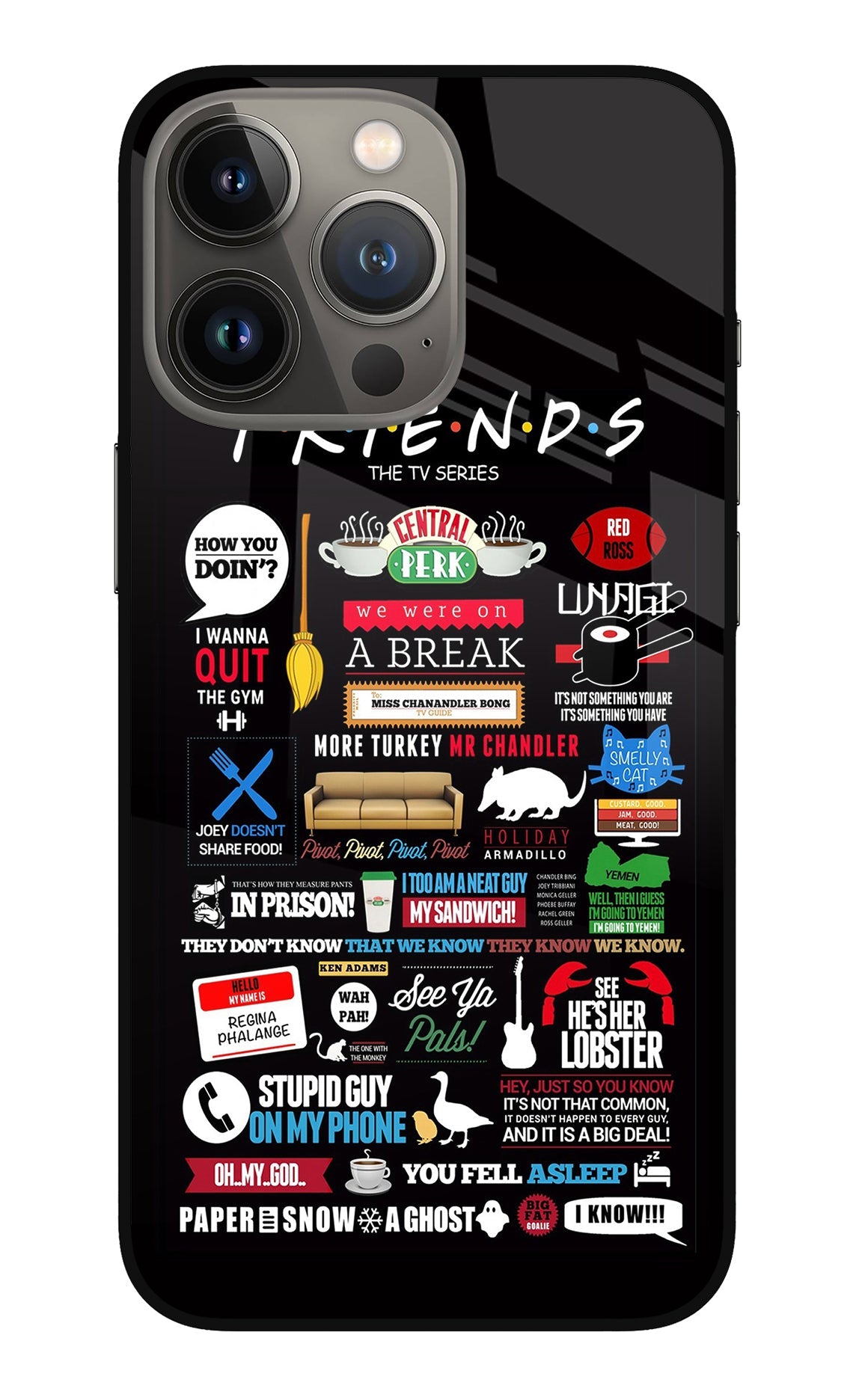 FRIENDS iPhone 13 Pro Max Glass Case