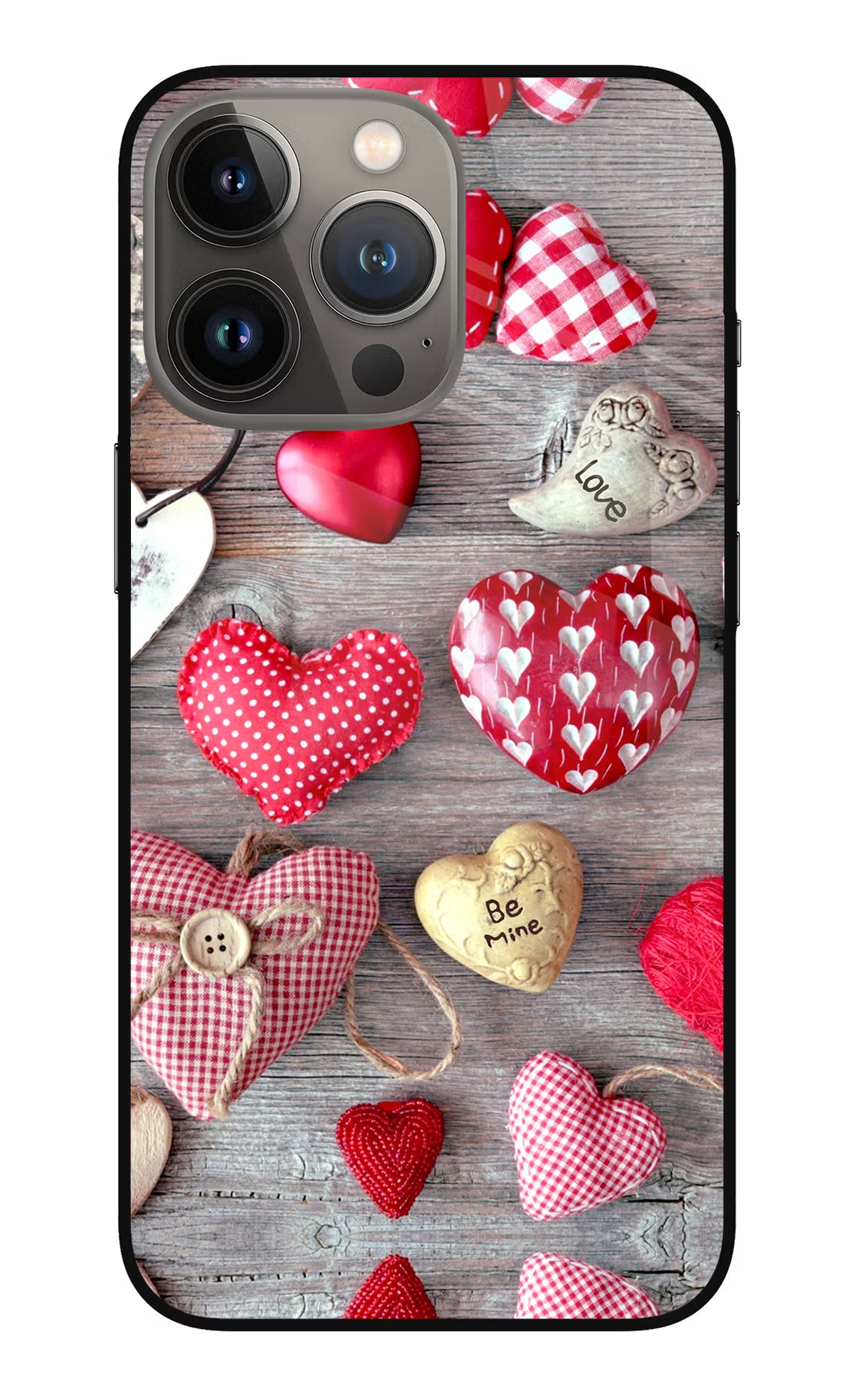 Love Wallpaper iPhone 13 Pro Max Glass Case Back Cover by Casekaro