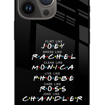 FRIENDS Character iPhone 13 Pro Max Glass Case