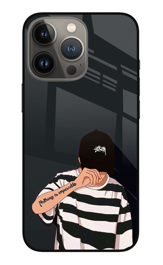 Aesthetic Boy iPhone 13 Pro Max Glass Case
