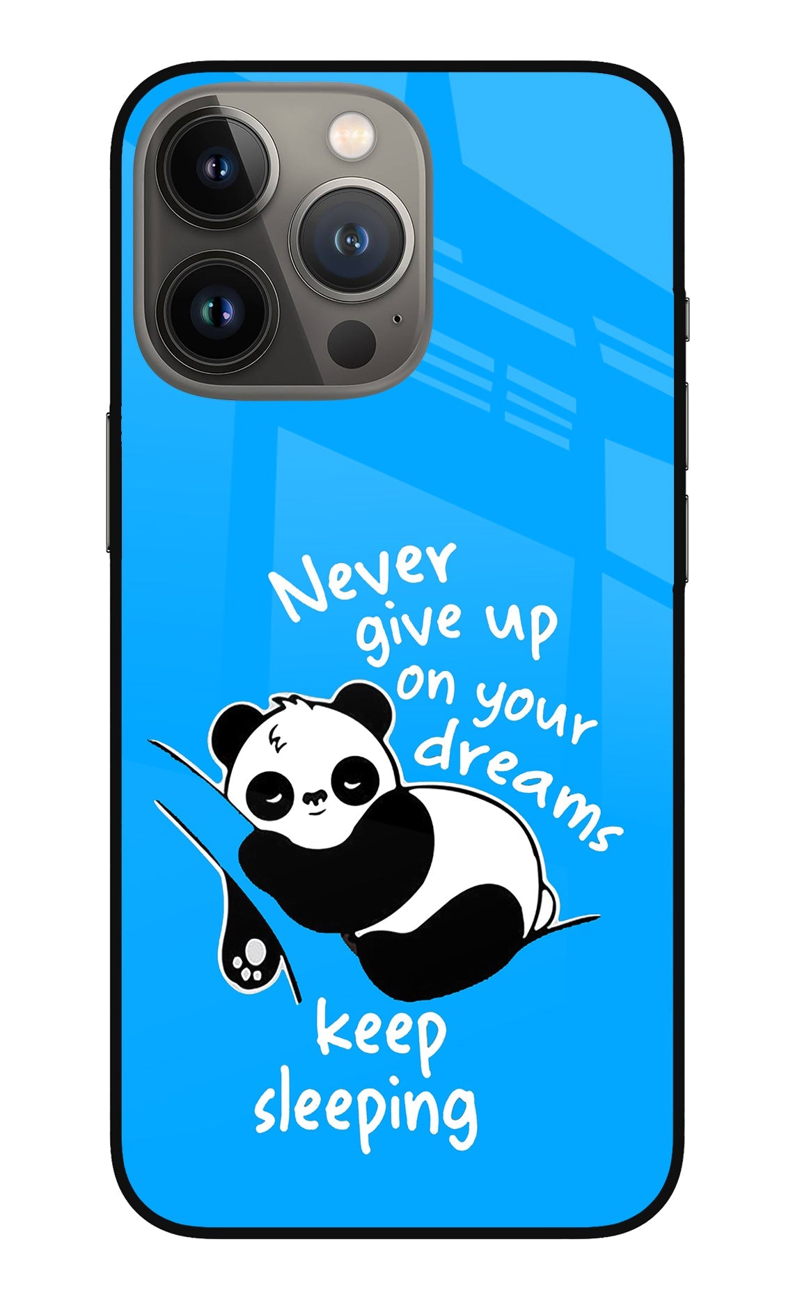 Keep Sleeping iPhone 13 Pro Max Glass Case