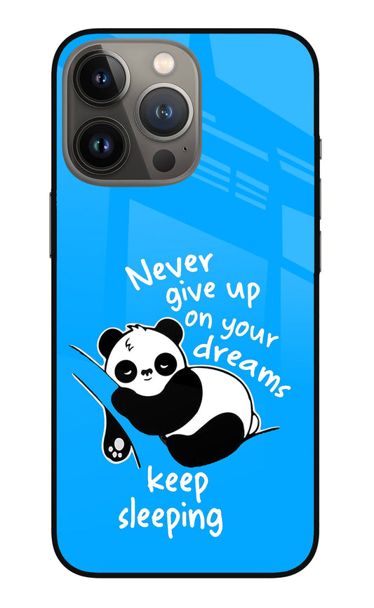 Keep Sleeping iPhone 13 Pro Max Glass Case