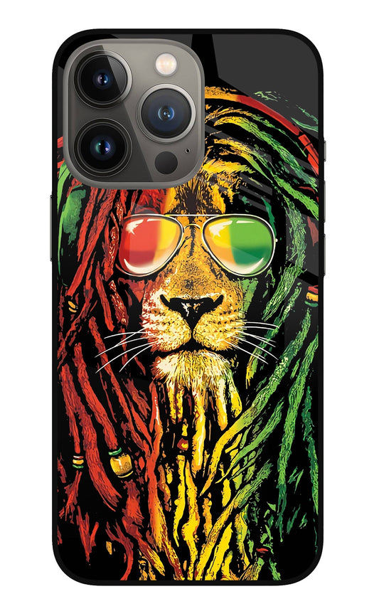 Rasta Lion iPhone 13 Pro Max Glass Case