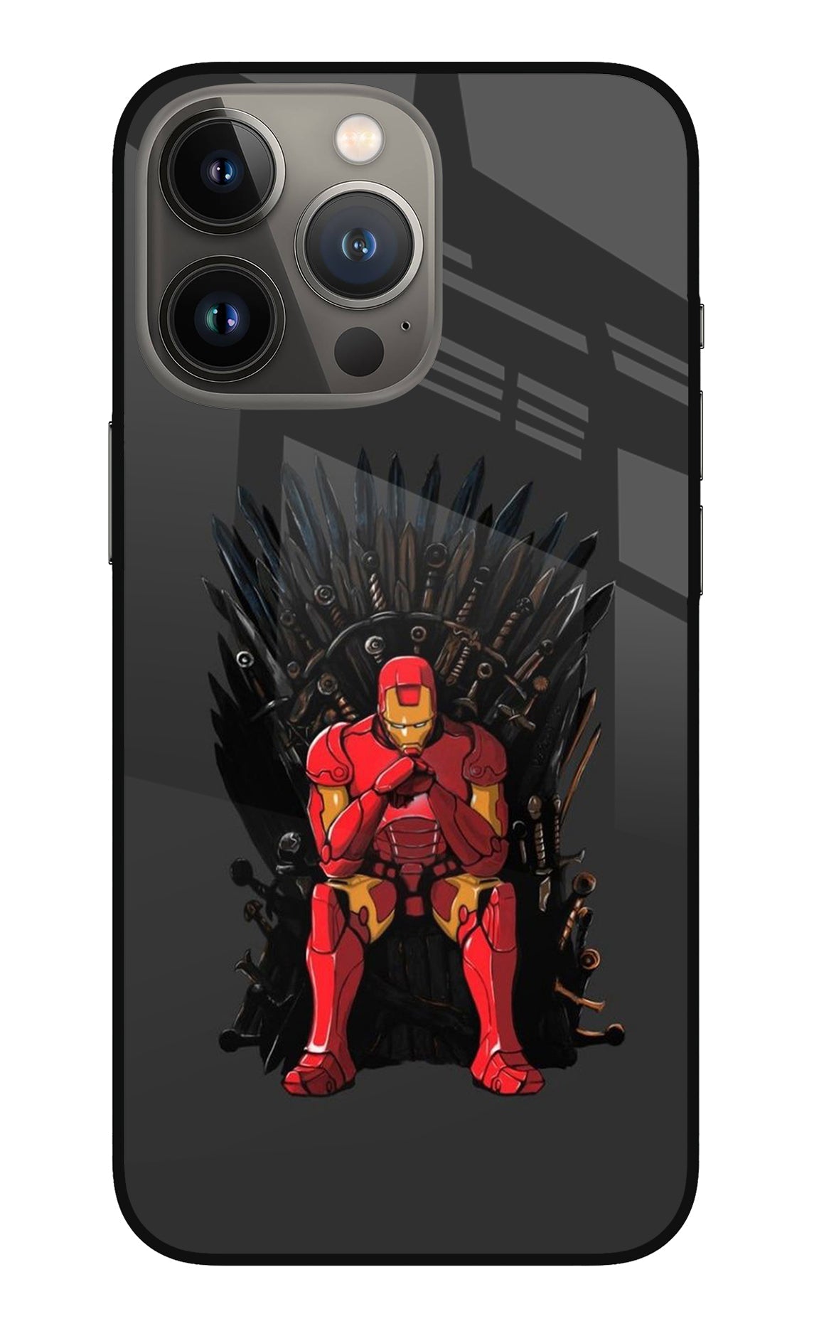 Ironman Throne iPhone 13 Pro Max Glass Case