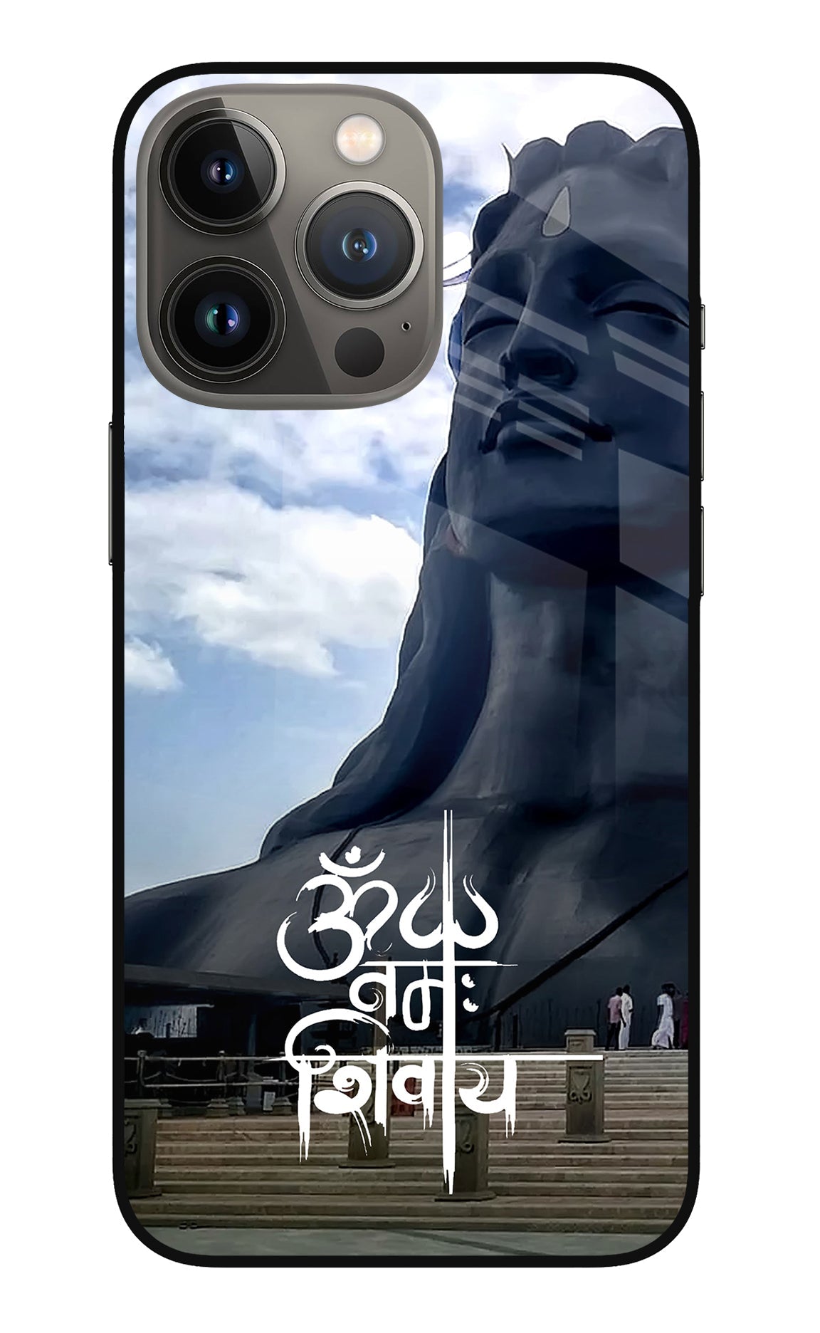 Om Namah Shivay iPhone 13 Pro Max Glass Case