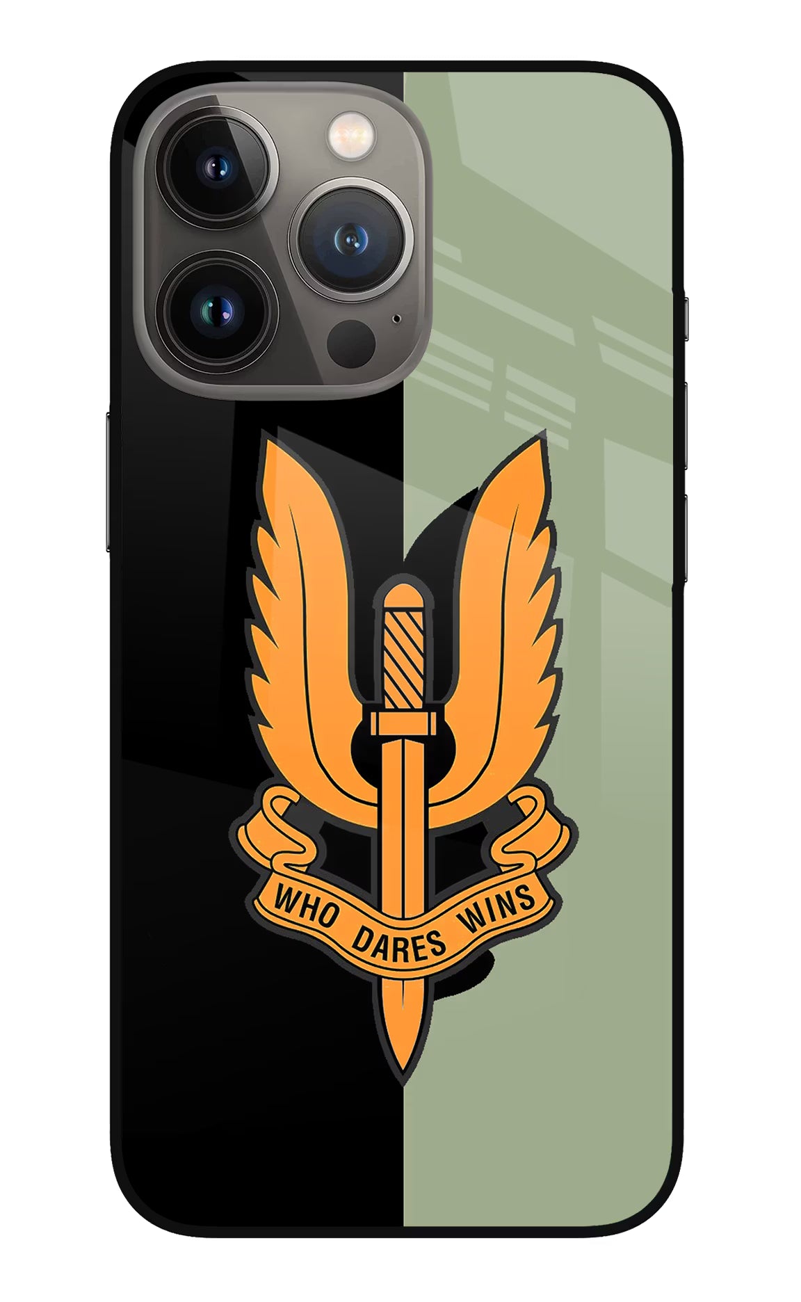 Balidan Logo iPhone 13 Pro Max Glass Case Back Cover by Casekaro