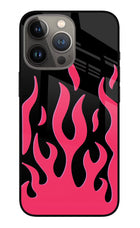 Fire Flames iPhone 13 Pro Max Glass Case