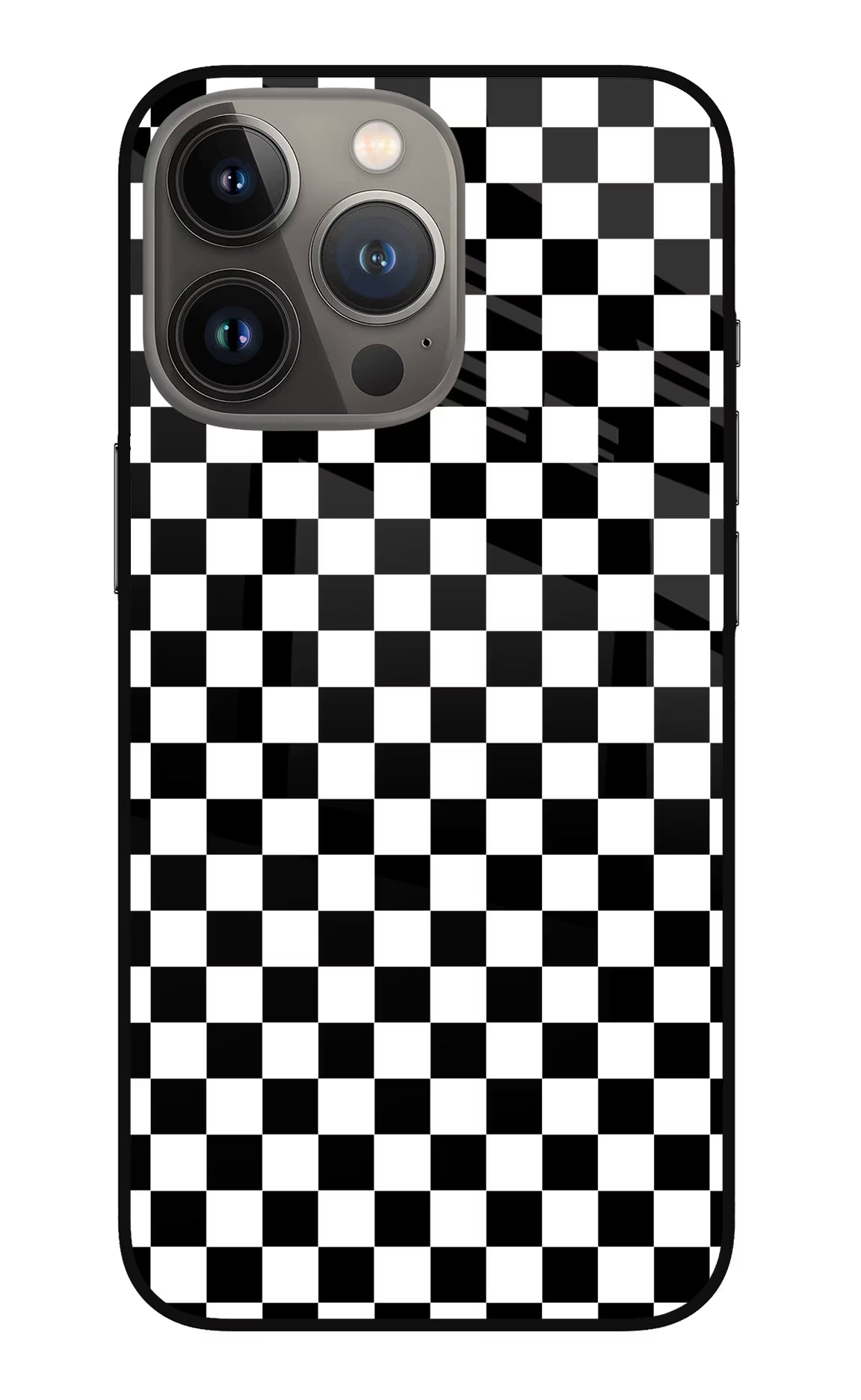 Chess Board iPhone 13 Pro Max Glass Case Back Cover by Casekaro