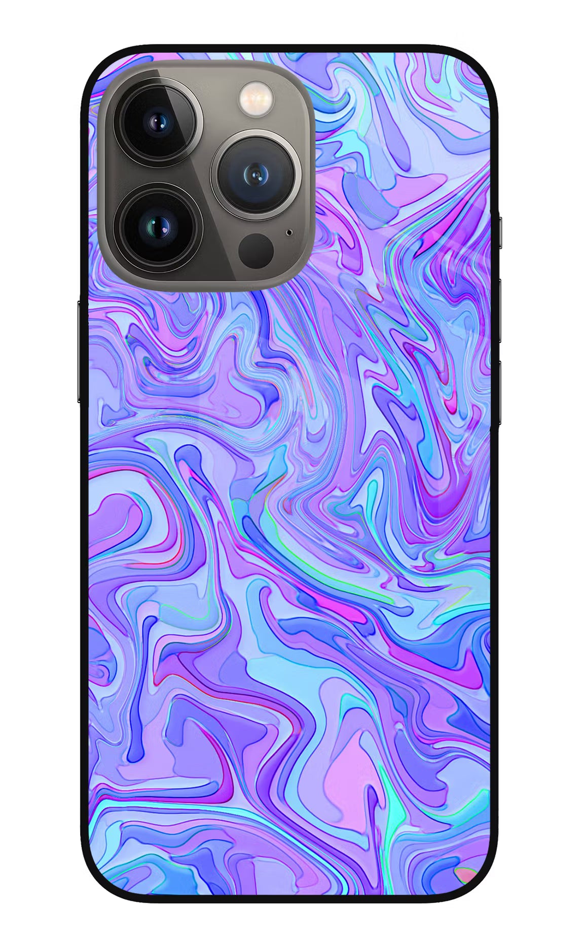 Glitter iPhone 13 Pro Max Glass Case Back Cover by Casekaro