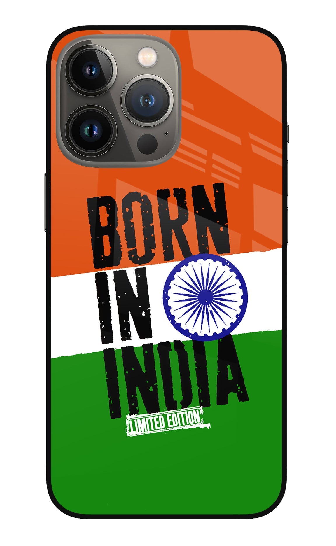 Born in India iPhone 13 Pro Max Glass Case