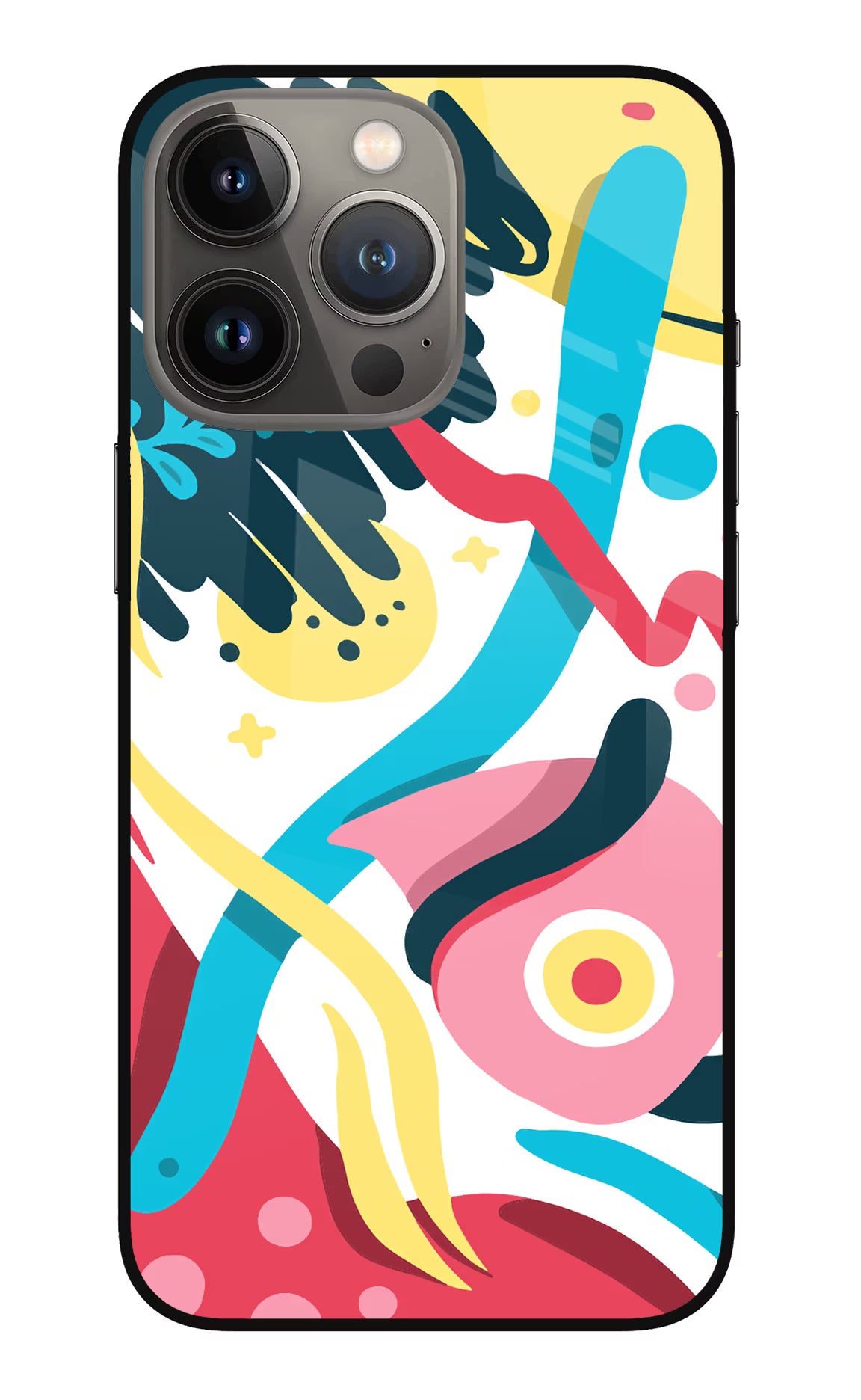 Trippy iPhone 13 Pro Max Glass Case Back Cover by Casekaro
