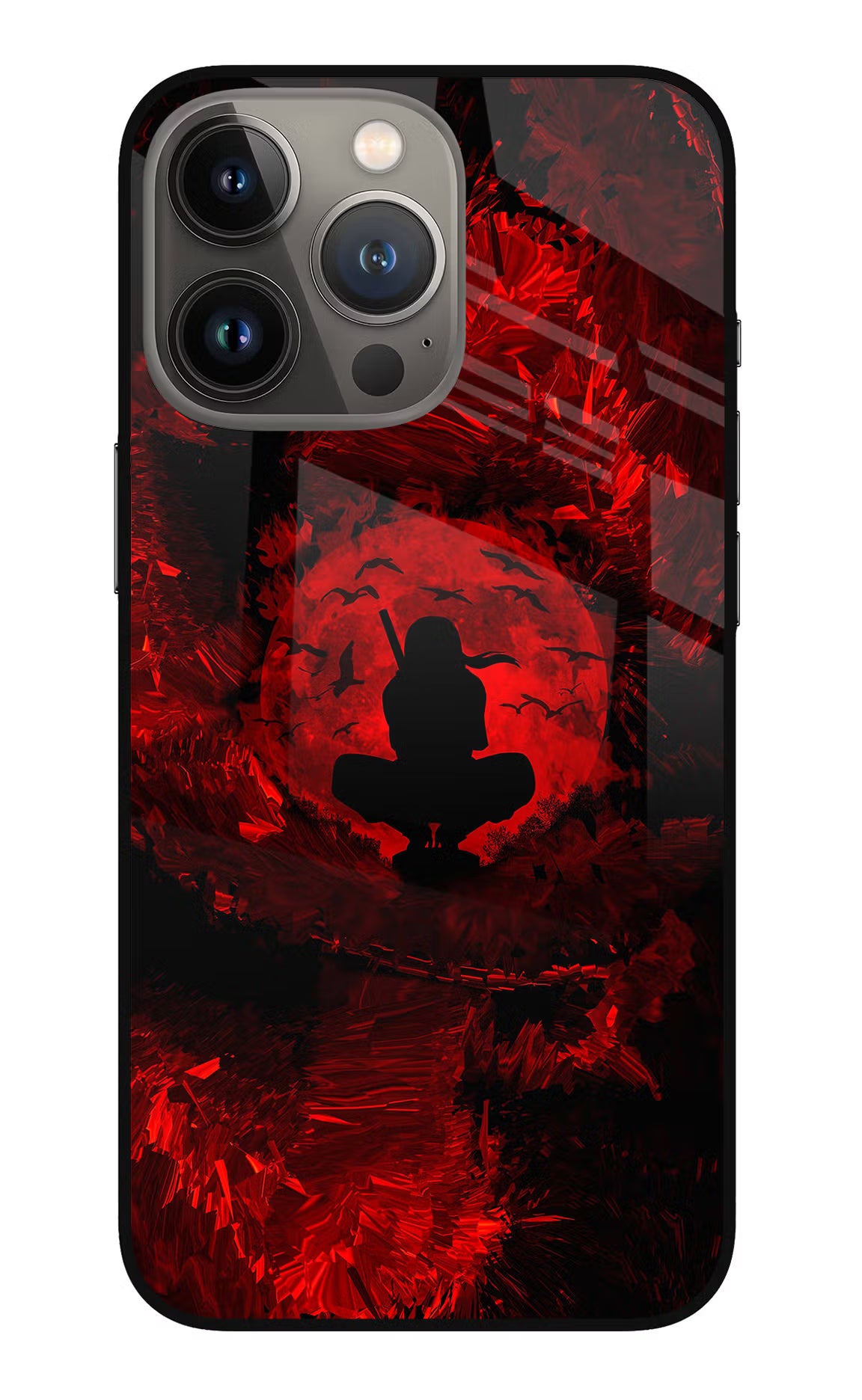 Itachi Uchiha iPhone 13 Pro Max Glass Case Back Cover by Casekaro
