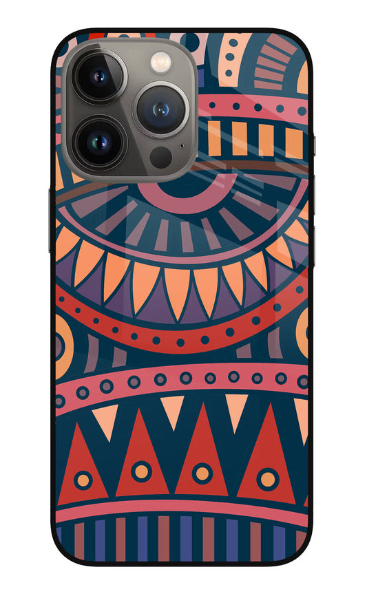 African Culture Design iPhone 13 Pro Max Glass Case