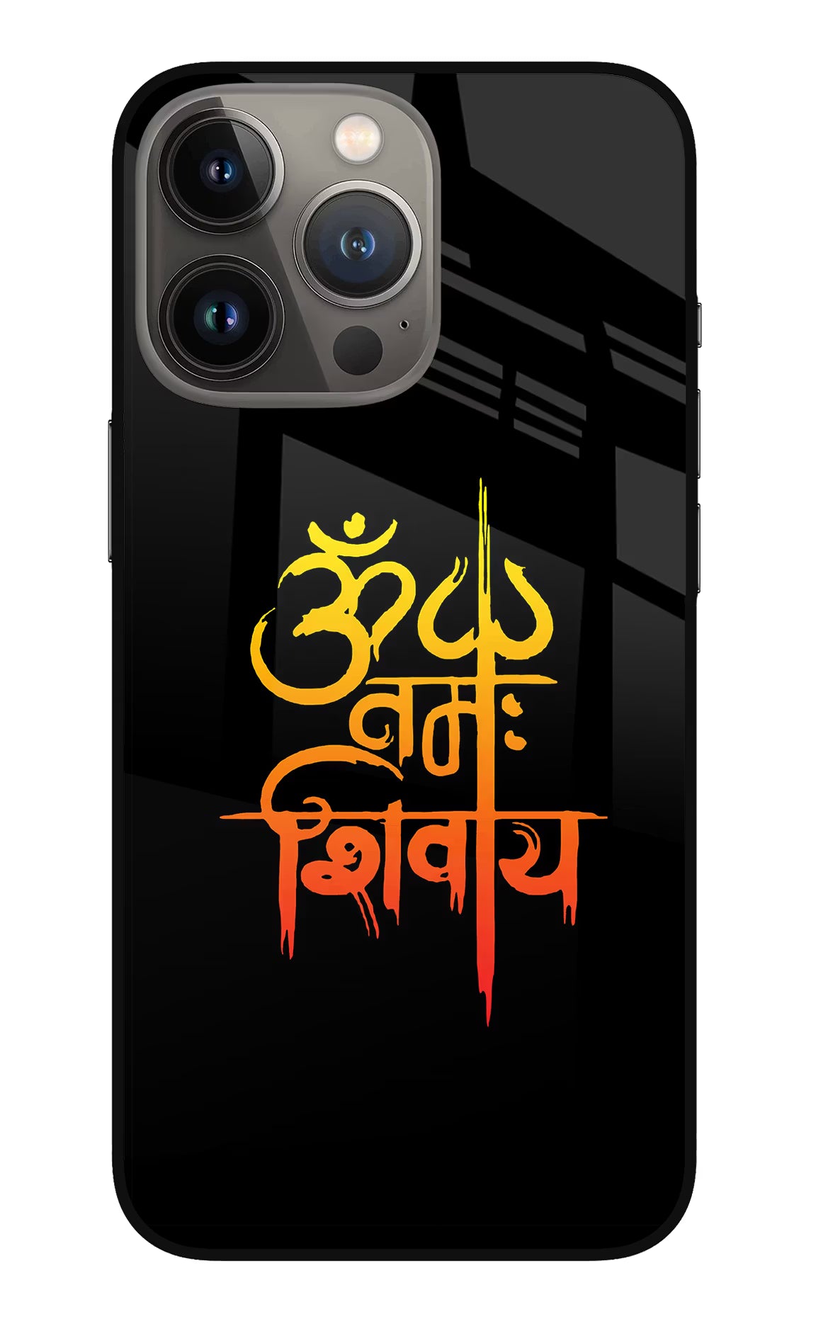 Om Namah Shivay iPhone 13 Pro Max Glass Case Back Cover by Casekaro
