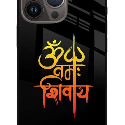 Om Namah Shivay iPhone 13 Pro Max Glass Case