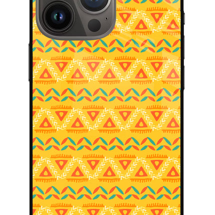 Tribal Pattern iPhone 13 Pro Max Glass Case