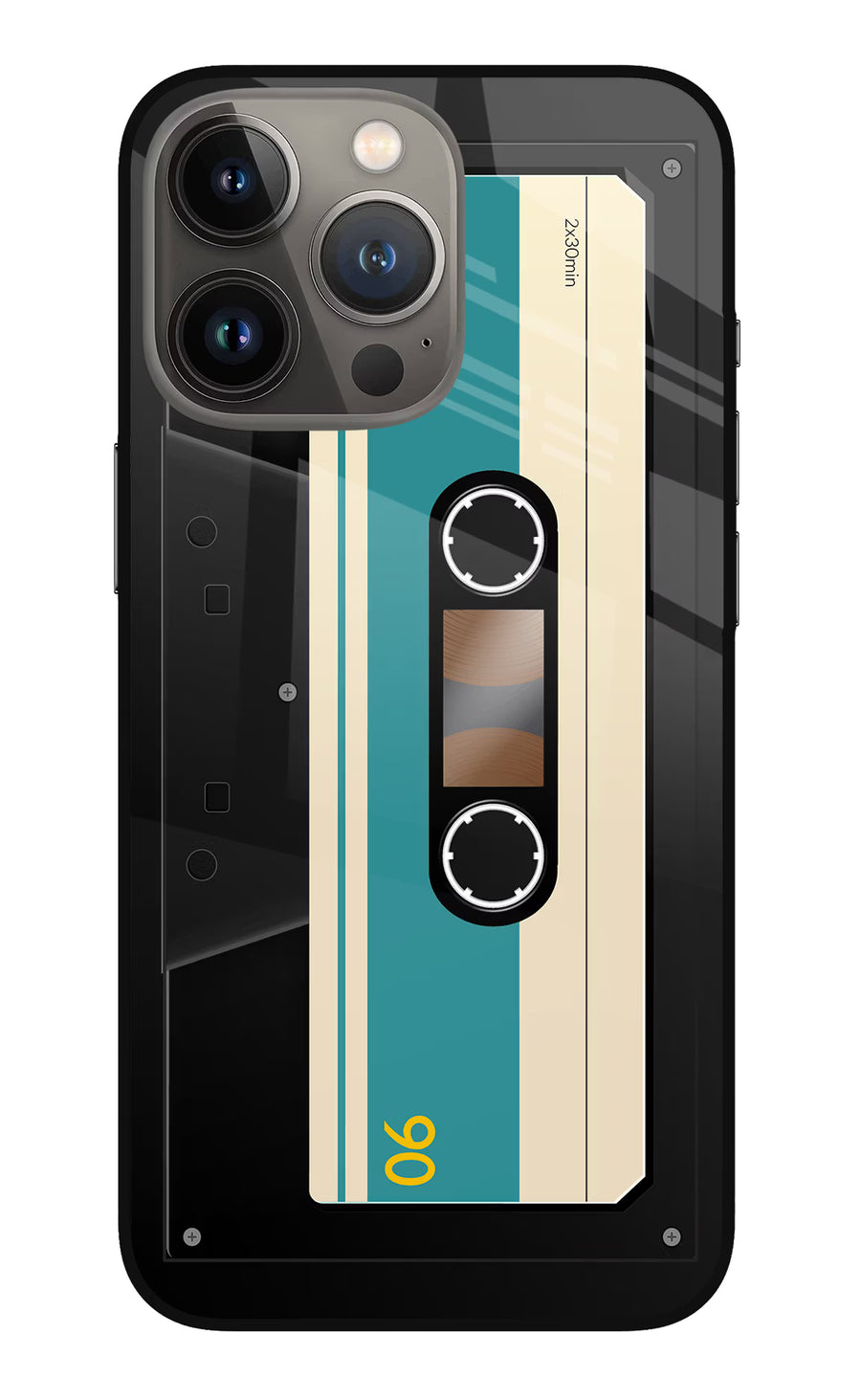 Cassette iPhone 13 Pro Max Back Cover, Metal case