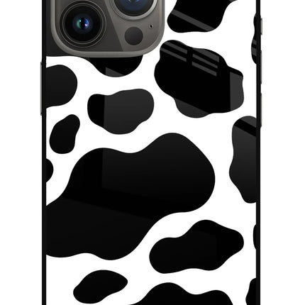 Cow Spots iPhone 13 Pro Max Glass Case