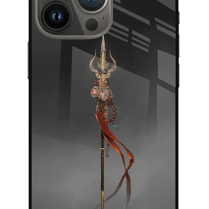 Shiv Trishul iPhone 13 Pro Max Glass Case