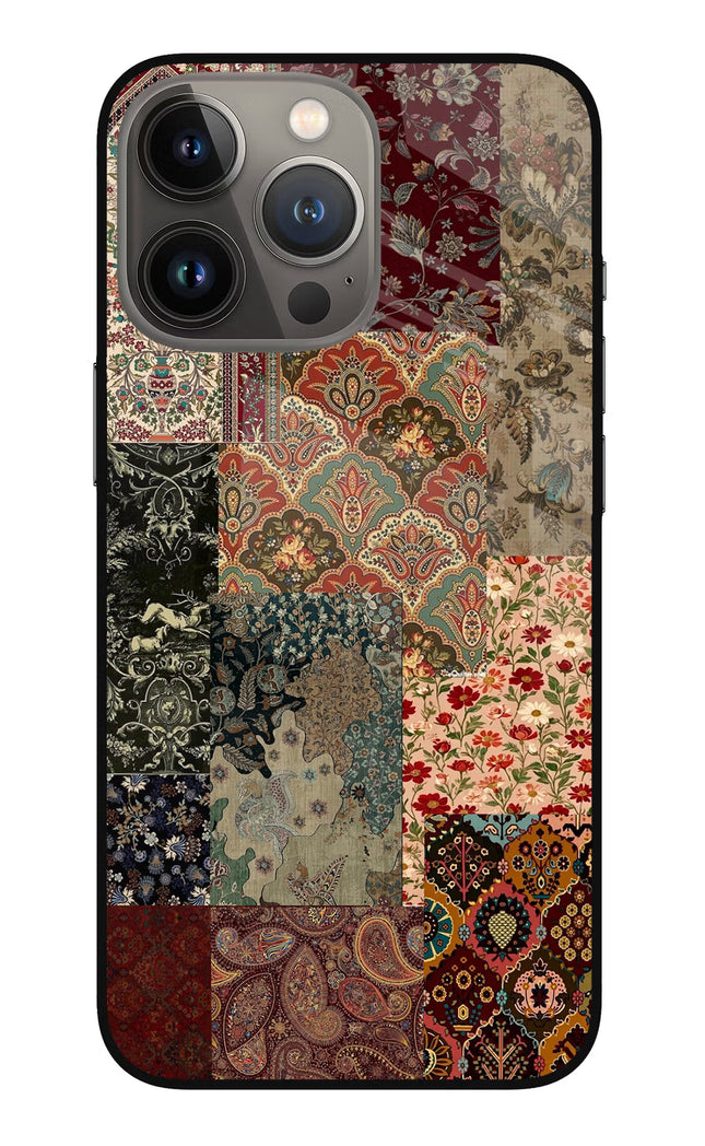 Desi Print iPhone 13 Pro Max Glass Case