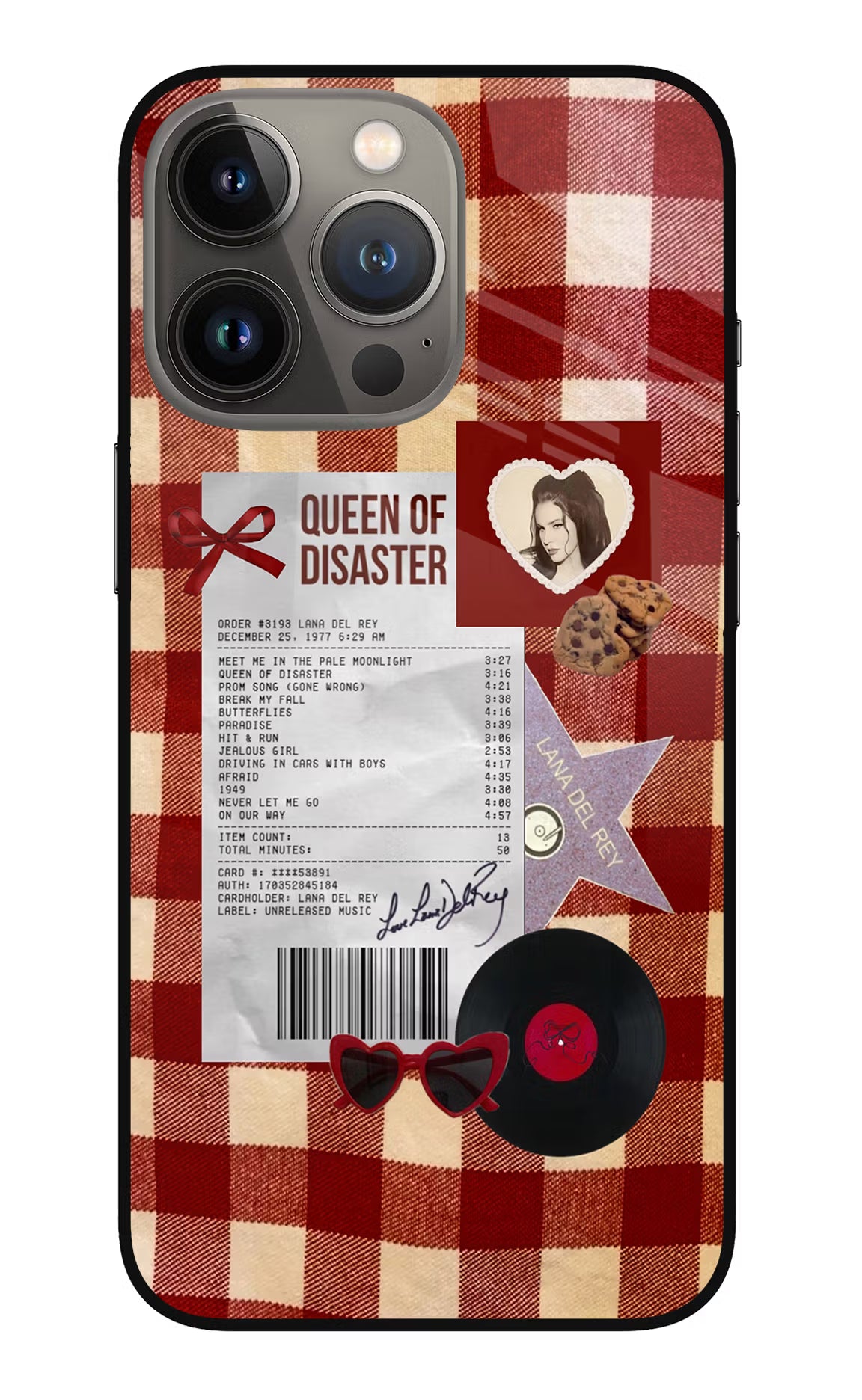 Queen of Disaster iPhone 13 Pro Max Glass Case