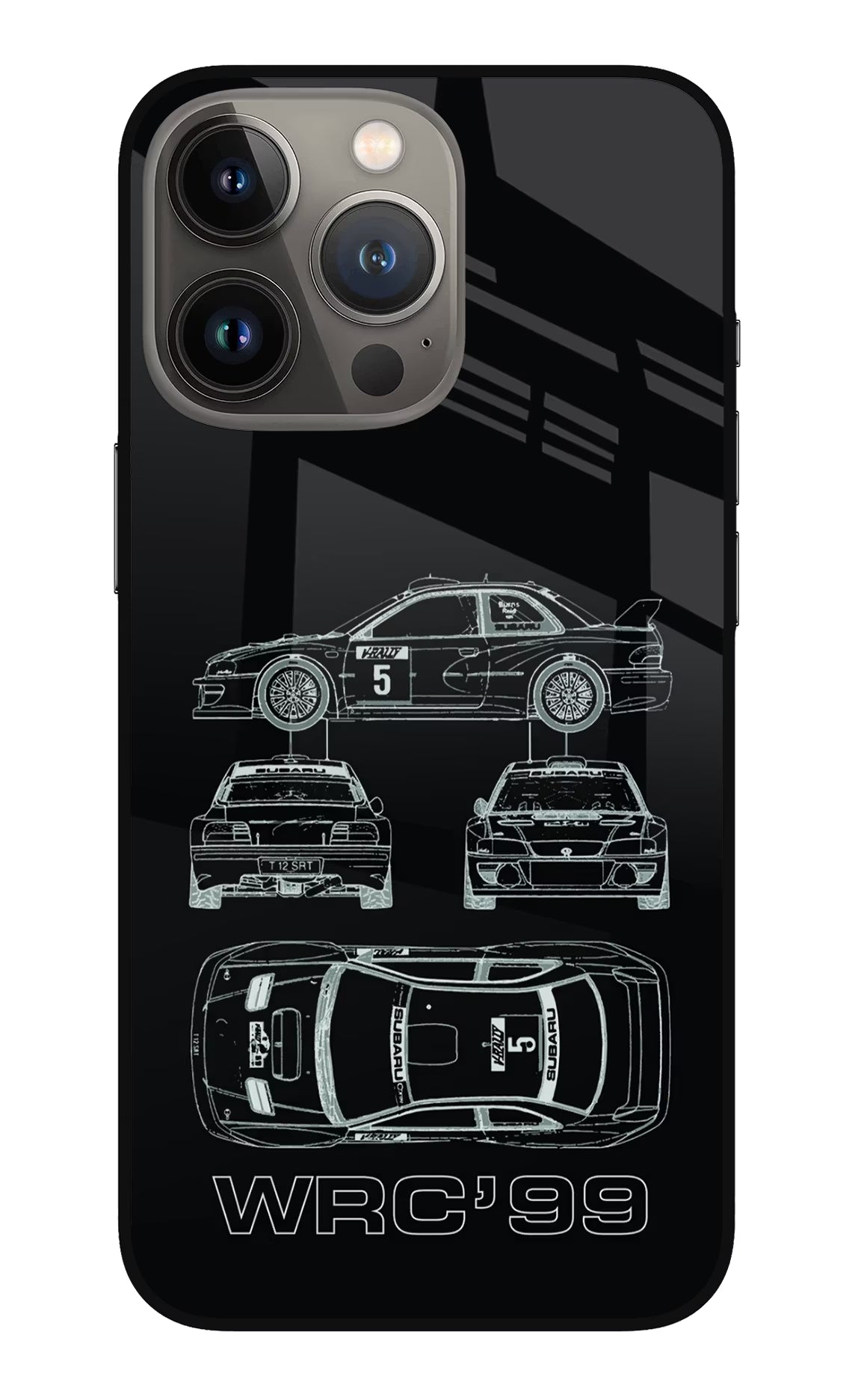 WRC'99 iPhone 13 Pro Max Glass Case Back Cover by Casekaro