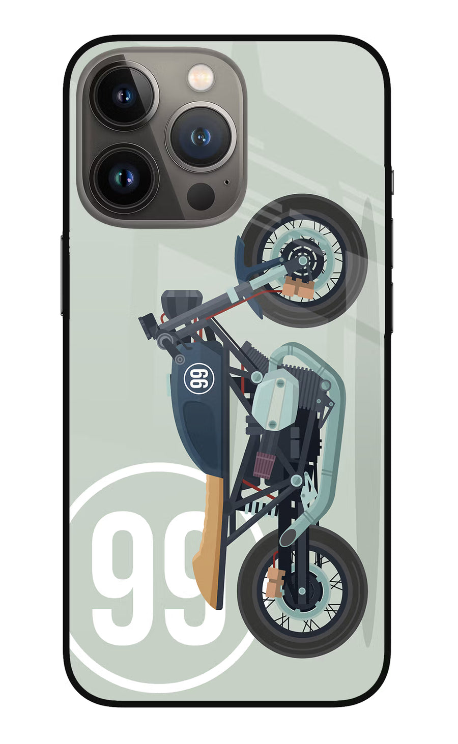 Classic Cafe Racer 99 iPhone 13 Pro Max Back Cover, Metal case