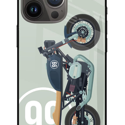 Classic Cafe Racer 99 iPhone 13 Pro Max Glass Case