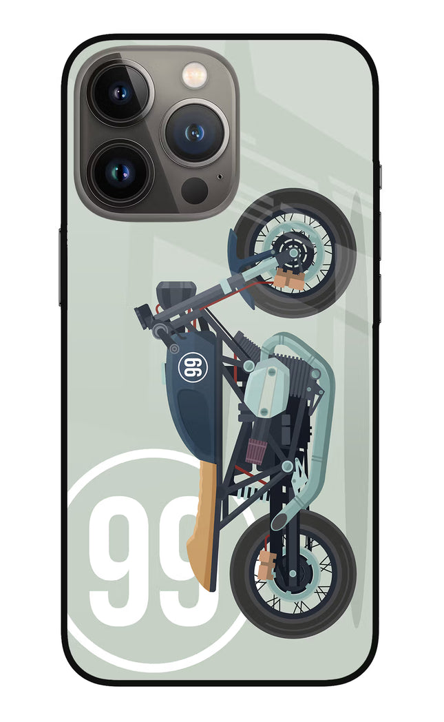 Classic Cafe Racer 99 iPhone 13 Pro Max Glass Case