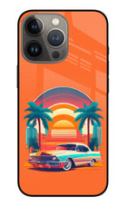 Palm Drive 80s iPhone 13 Pro Max Glass Case