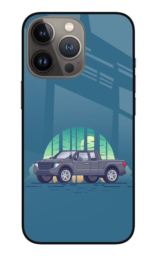 Retro Garage Vibe iPhone 13 Pro Max Glass Case